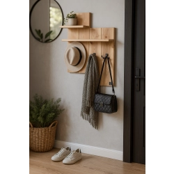 WDC-5 WIESZAK ŚCIENNY DREWNIANY LITE NATURALNY Dąb Olcha Rozmiar od 40 do 75 cm